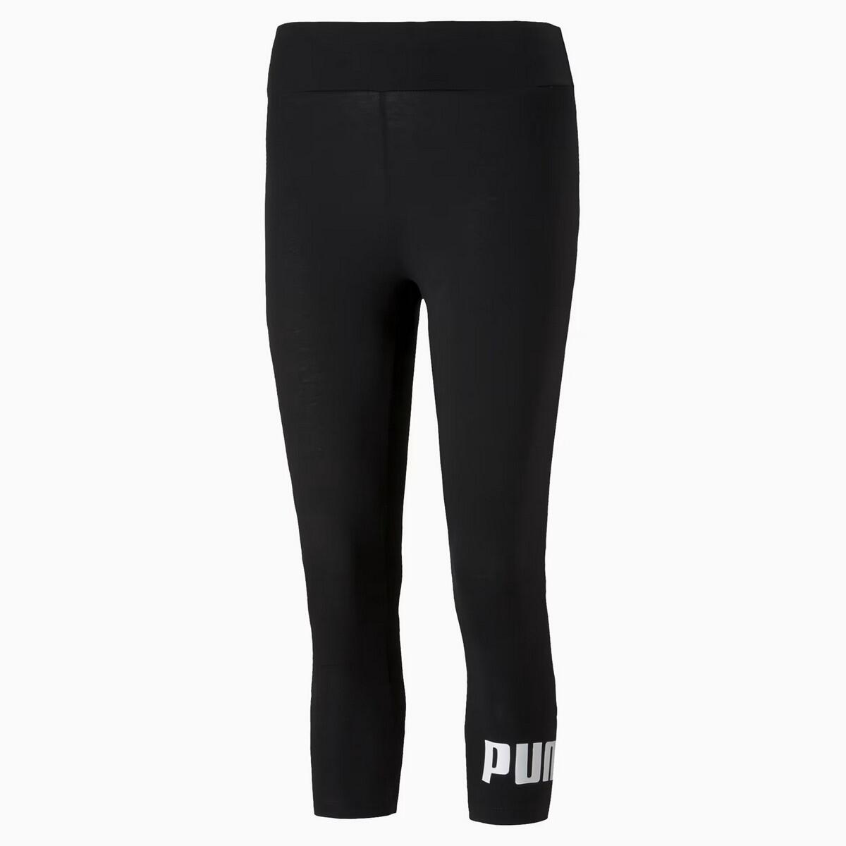 Leggings 3/4 com logótipo essentials para senhora/senhora preto