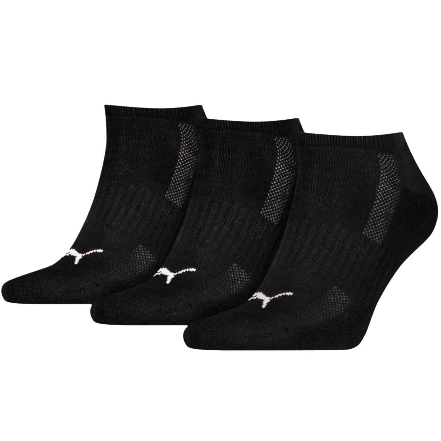 Unisex adult cushioned ankle socks (pacote de 3) preto
