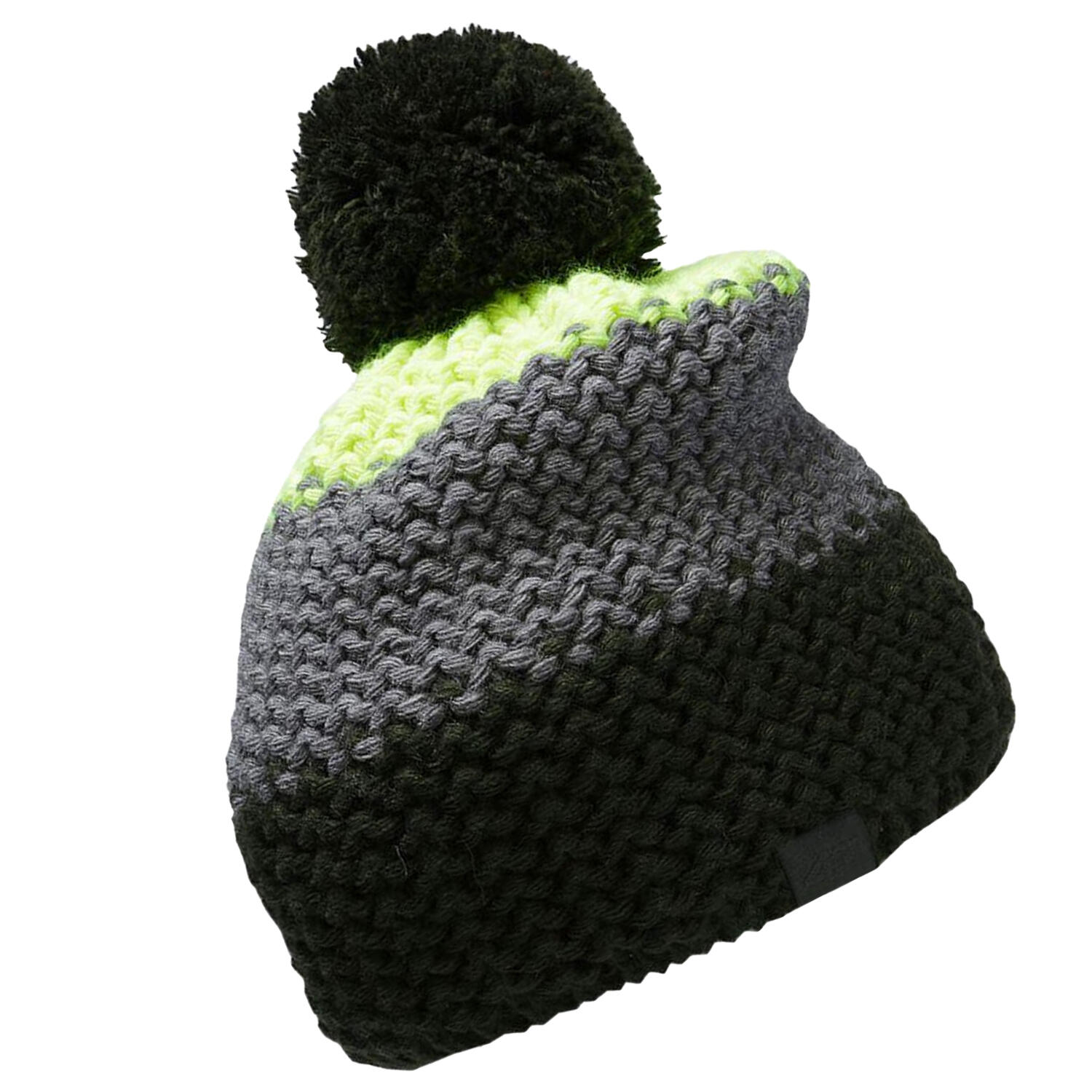 Berretto Pom Pom Bambini 4F Nero Grigio 2/2