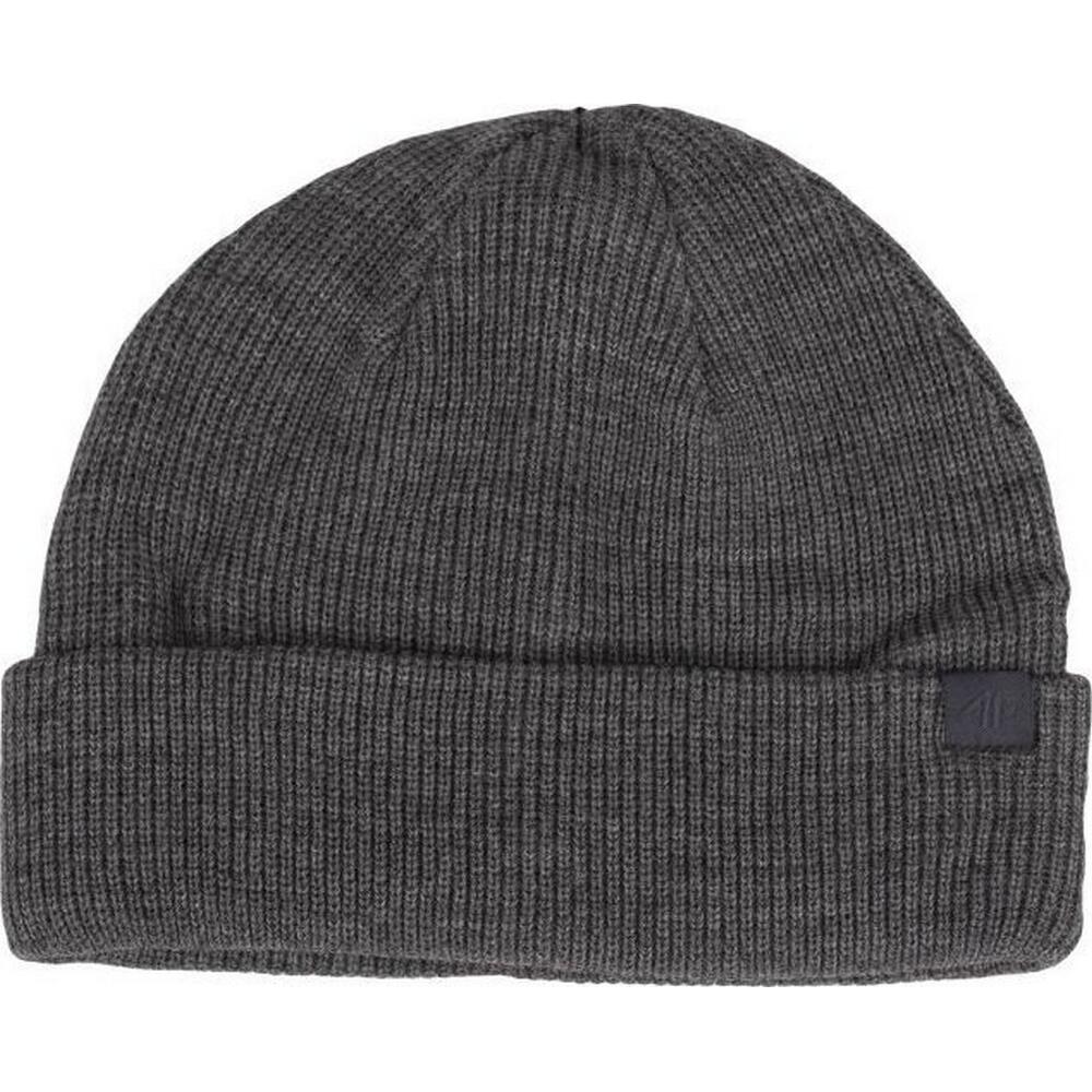 4F Gorro Canelado Homem Cinzento