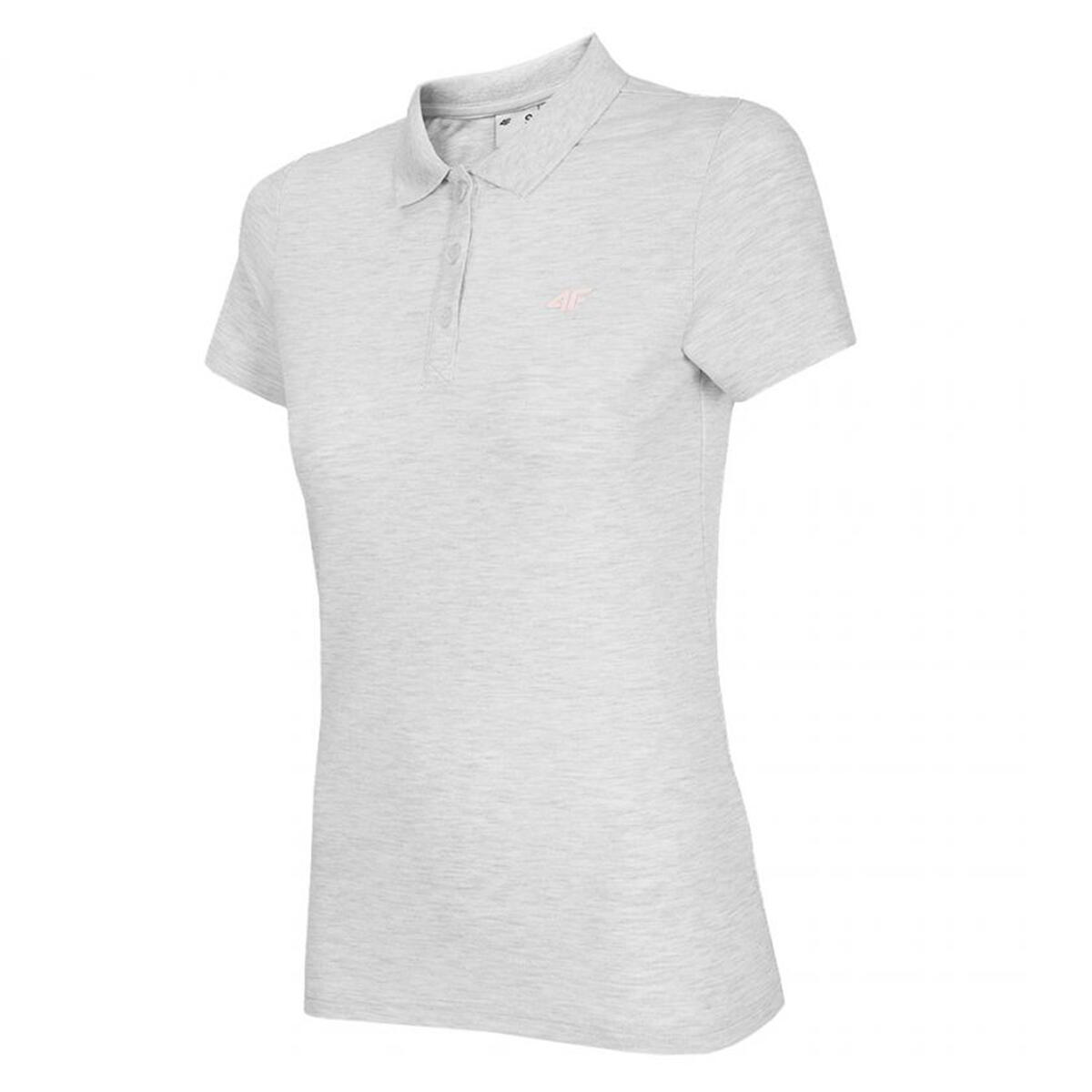 4F Camisa pólo regular NOSH4 TSD007 para senhora e mulher Branco