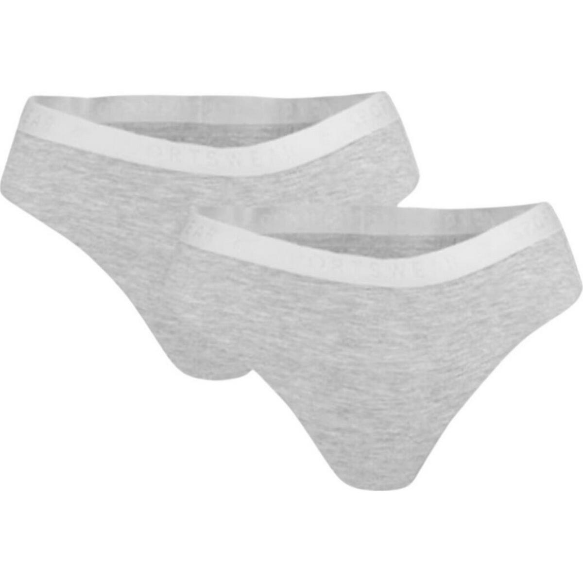 4F Tanga F026 Mulher/Senhora (Conjunto de 2) Cinzento
