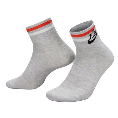 Uniseks adult essentials everyday sokken (set van 3) (grijs)