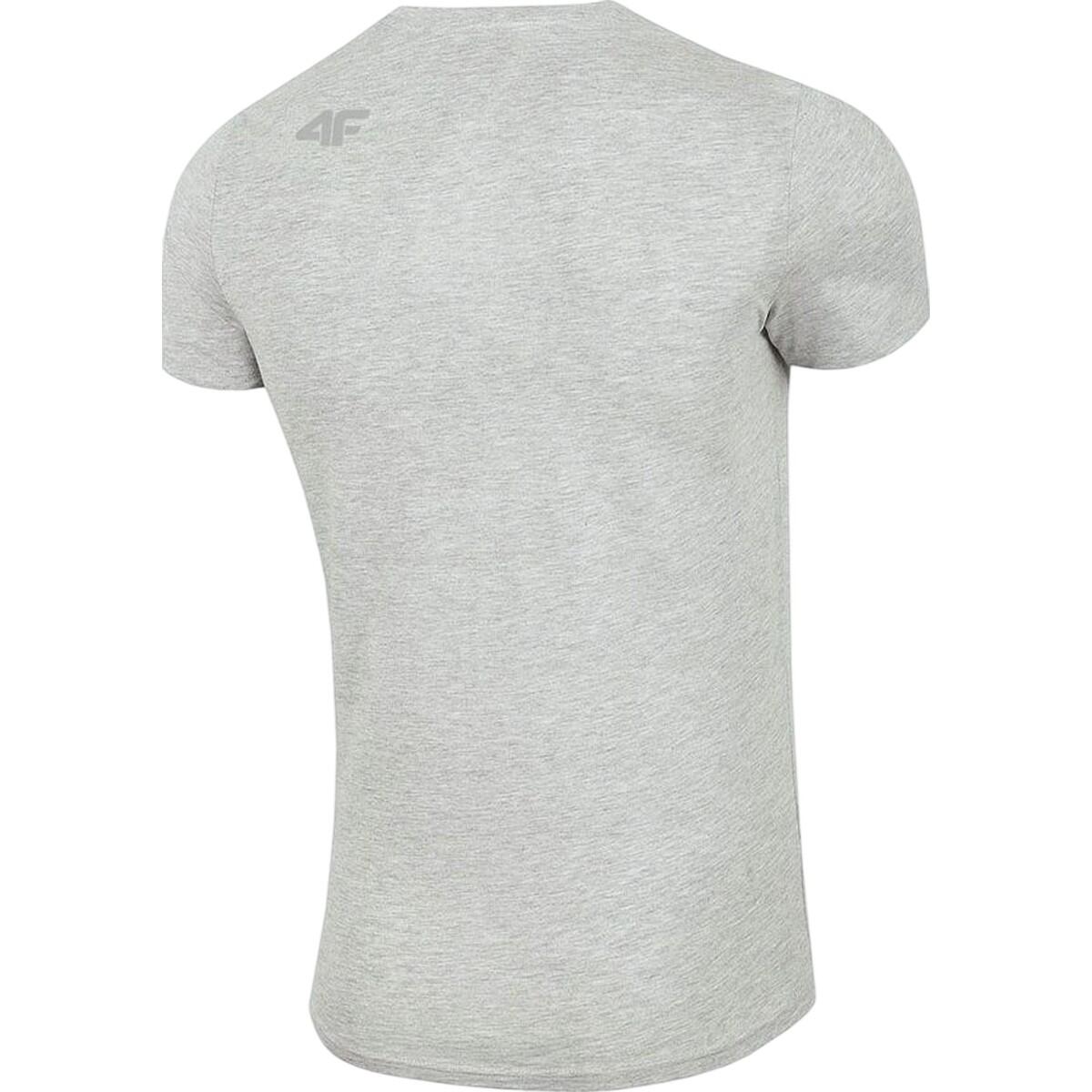 NOSH4TSM003 Maglietta Uomo 4F NOSH4-TSM003 Grigio Argento 2/2
