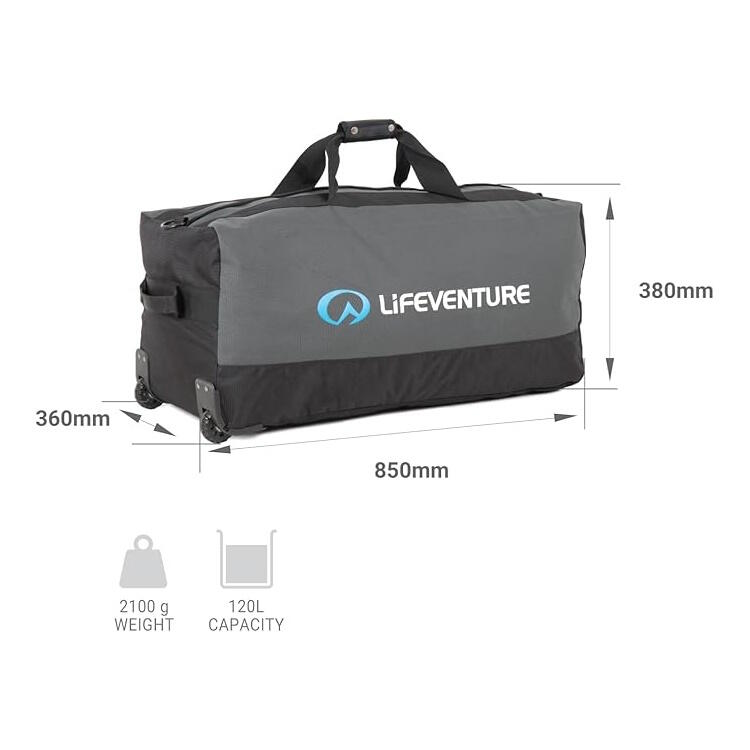 Sac de voyage Lifeventure Expedition Wheeled Duffle 120 L, tissu 1280 denier 2/7