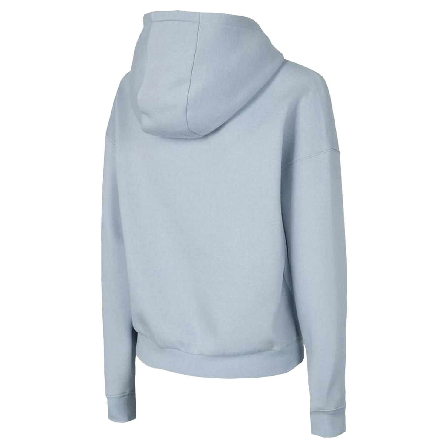 Felpa Con Cappuccio Semplice Donna 4F Blu 3/3