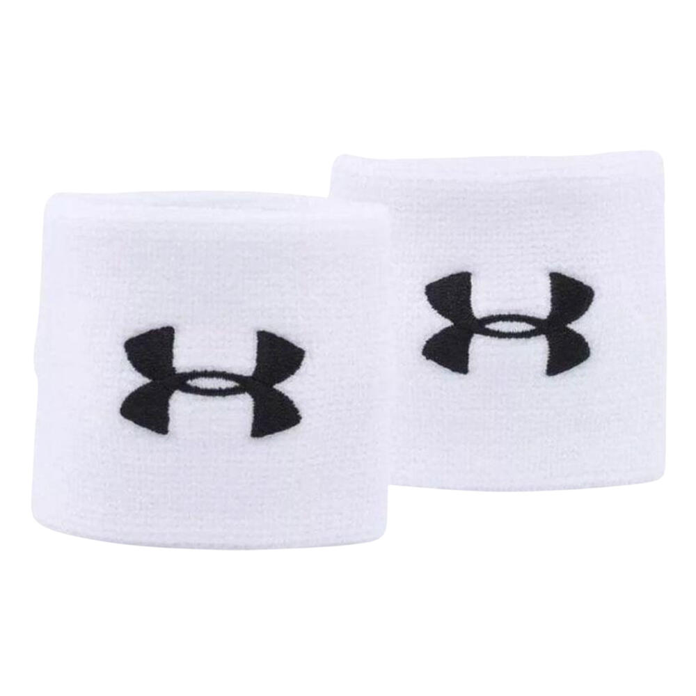UNDER ARMOUR Pulseira de desempenho (embalagem de 2) Branco