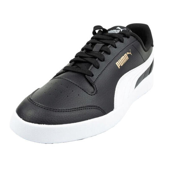 Zapatillas Deportivas de Piel Ecológica Shuffle para Hombre Negro