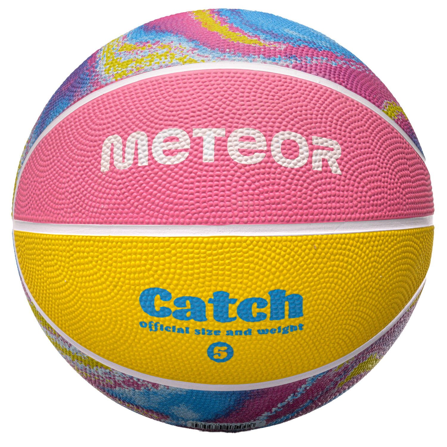 Meteor - Ballon De Basket Catch (multicolore) - Ballon De Basket - Multicolore|noir - 5 - Decathlon