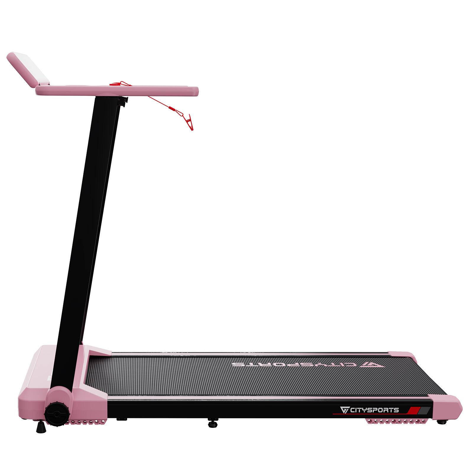 CITYSPORTS Folding Treadmill for Home Adjustable Speeds 1-12km/h Pink 4/7
