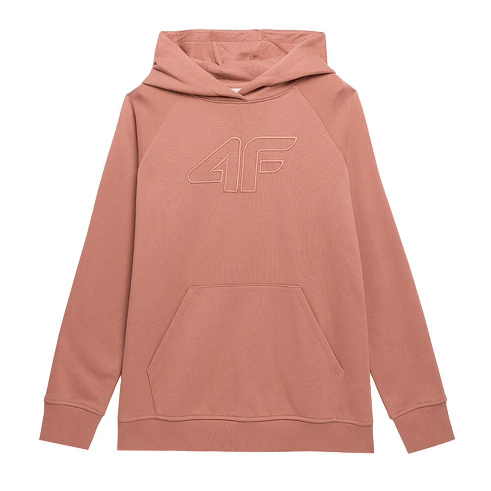 Felpa Con Cappuccio Donna 4F F535 Crema 2/2