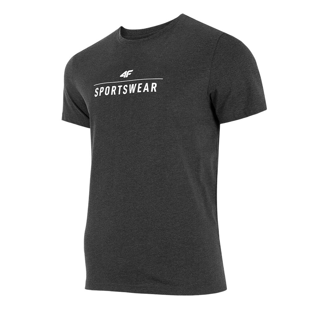 T-Shirt Logótipo Homem (Cinzento / Prateado) 3/3