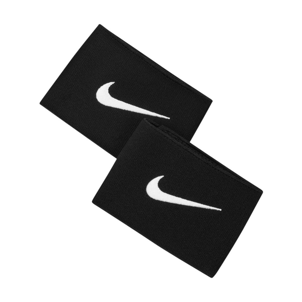 NIKE Mangas de perna Stay 2 (Conjunto de 2) Preto / Branco