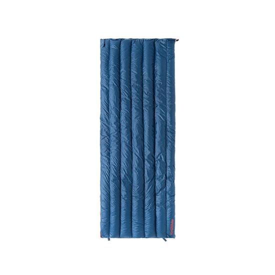 Śpiwór turystyczny CW400 Duck Down 200x80cm niebieski