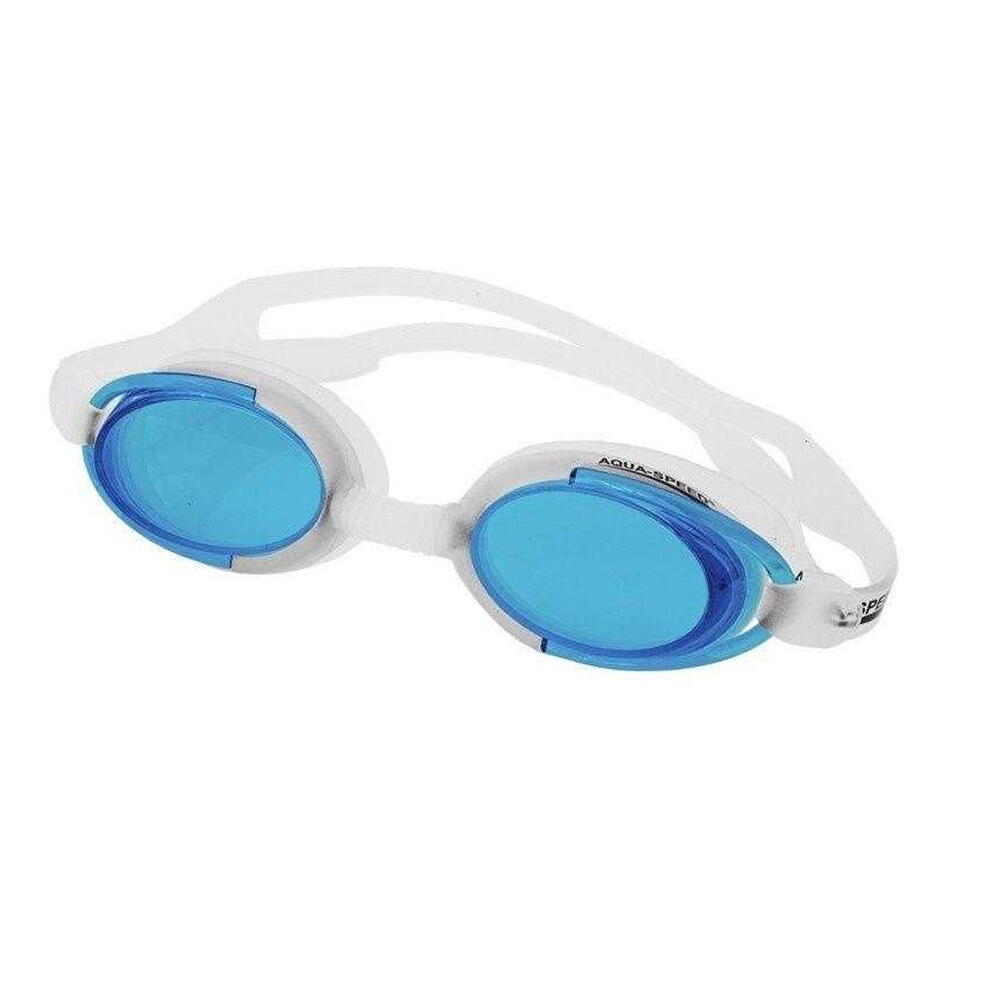 Aqua Speed - Lunettes De Natation Malibu (blanc / Bleu) - Lunettes De Natation - Blanc|bleu - Decathlon