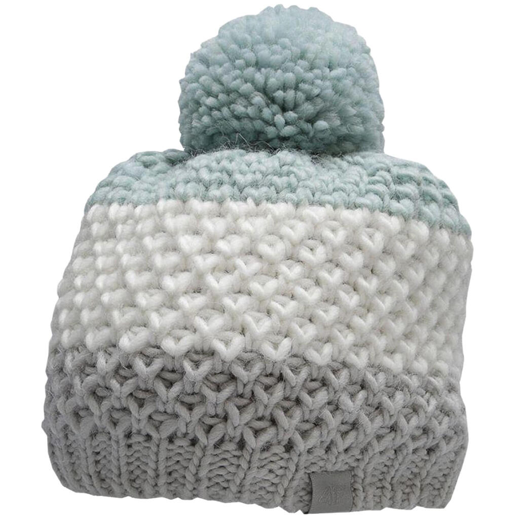 Childrens/Kids Pom Pom Beanie (Green)