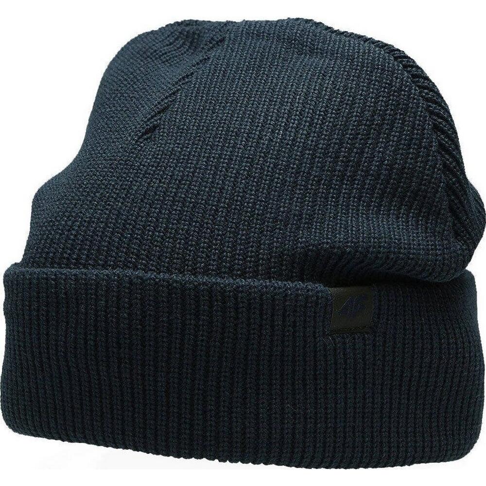 Mens Ribbed Beanie (Navy)