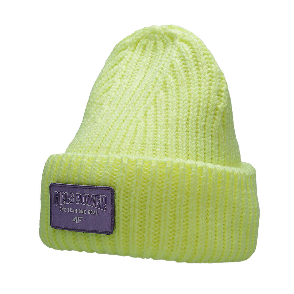 Girls HJZ22 Patch Beanie (Green)