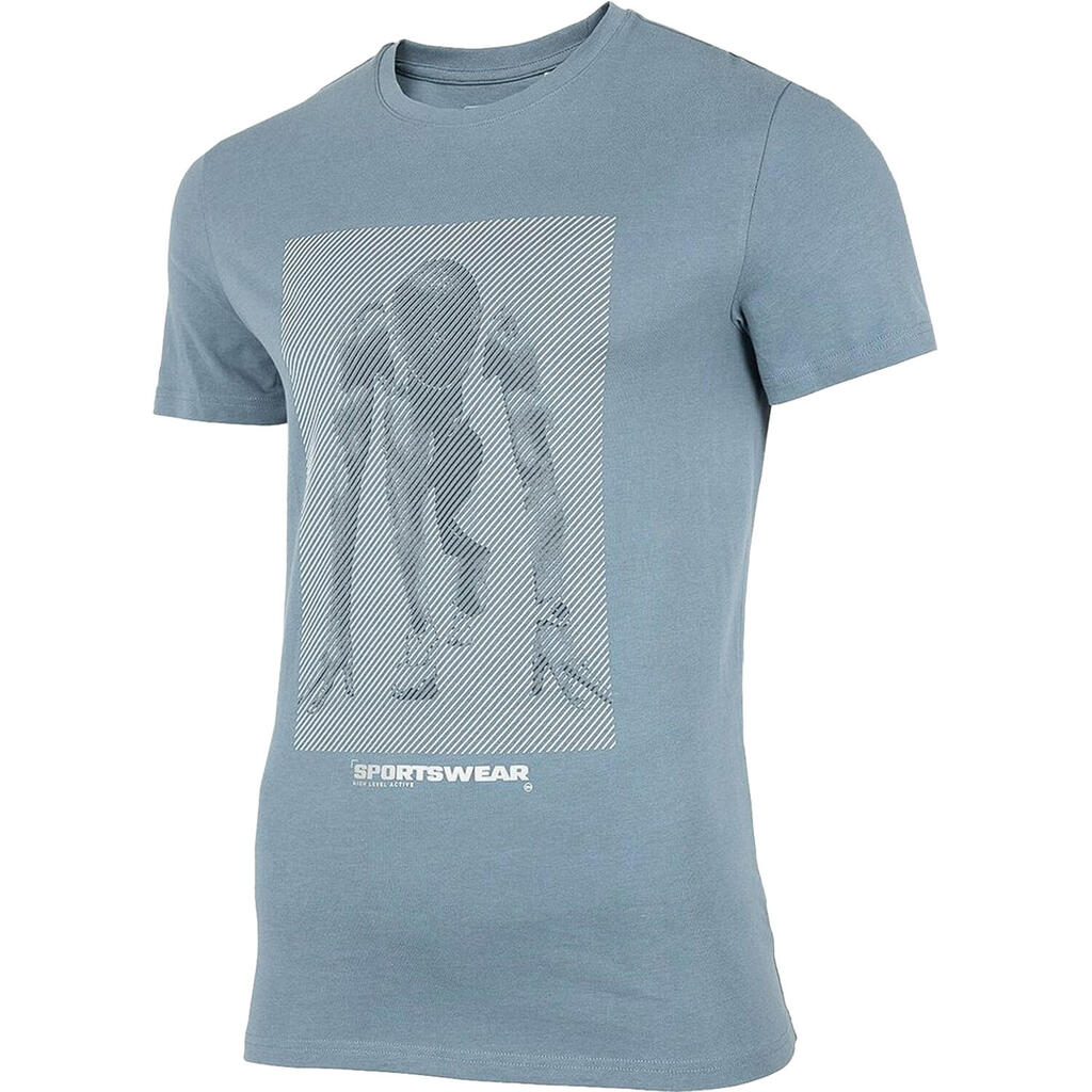Mens Printed TShirt (Blue)