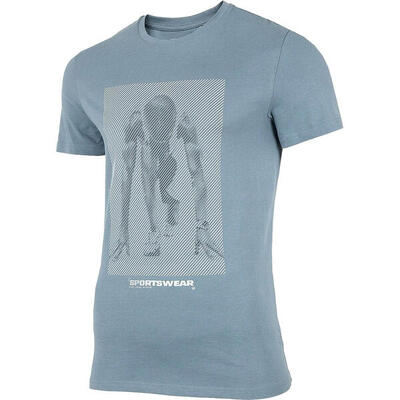 Camiseta Impreso para Hombre Azul