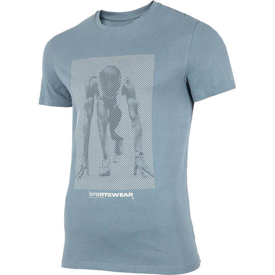 Camiseta Impreso para Hombre Azul