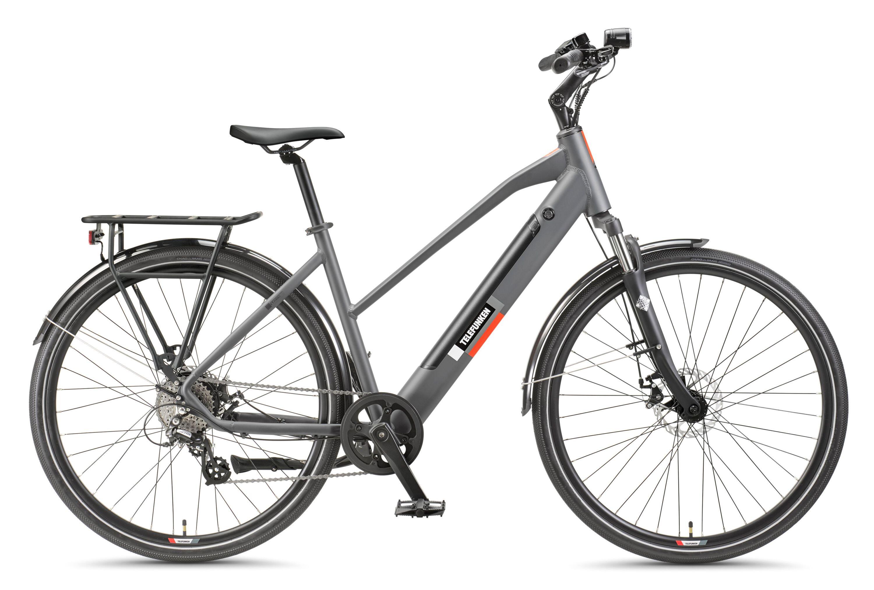 E-Bike XT490 28 Zoll 8-Gang Pedelec Trekking Touren Elektrofahrrad Damen grau 2/7