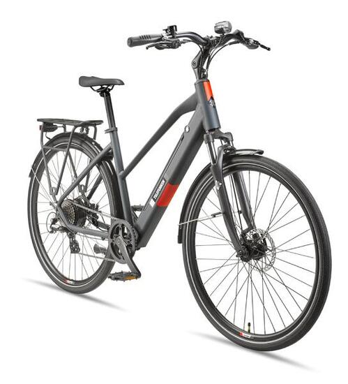 E-Bike XT490 28 Zoll 8-Gang Pedelec Trekking Touren Elektrofahrrad Damen grau
