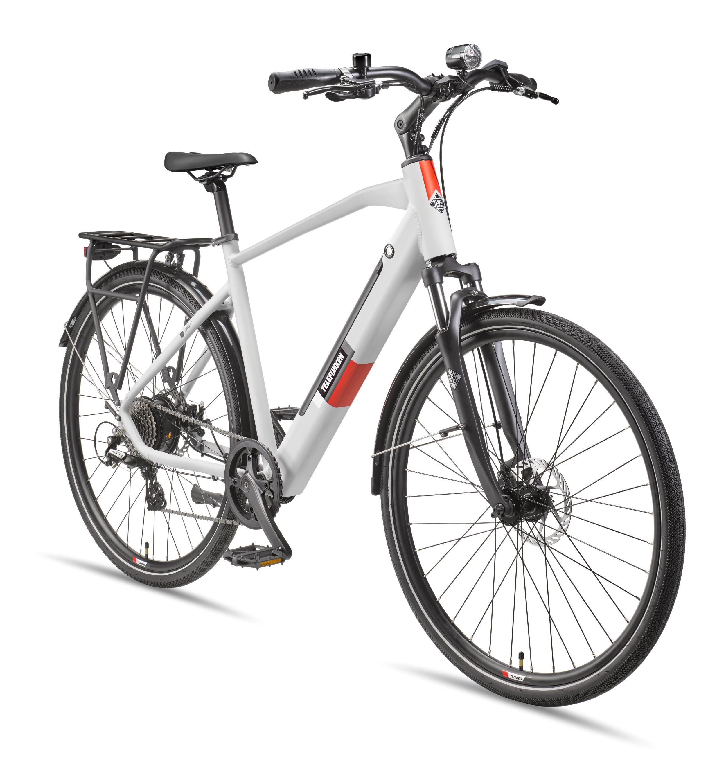E-Bike XT490 28 Zoll 8-Gang Pedelec Trekking Touren Elektrofahrrad Herren kreide 1/7