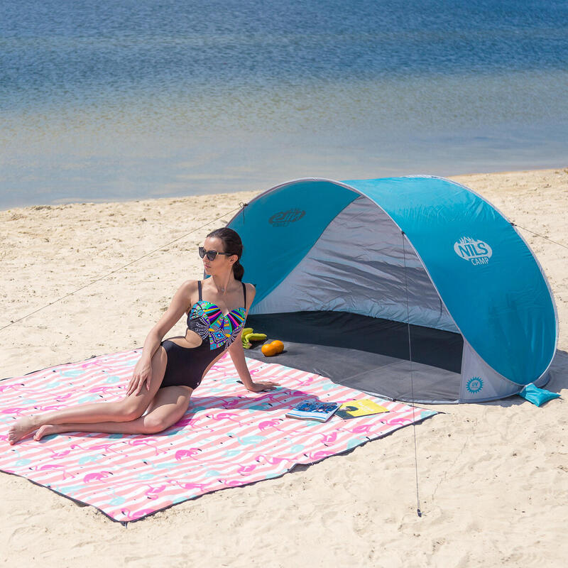 Namiot plażowy samorozkładający podłoga Nils Camp NC3174