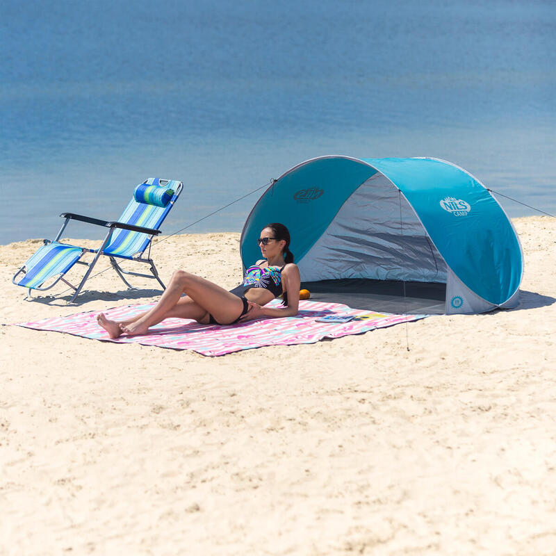 Namiot plażowy samorozkładający podłoga Nils Camp NC3174