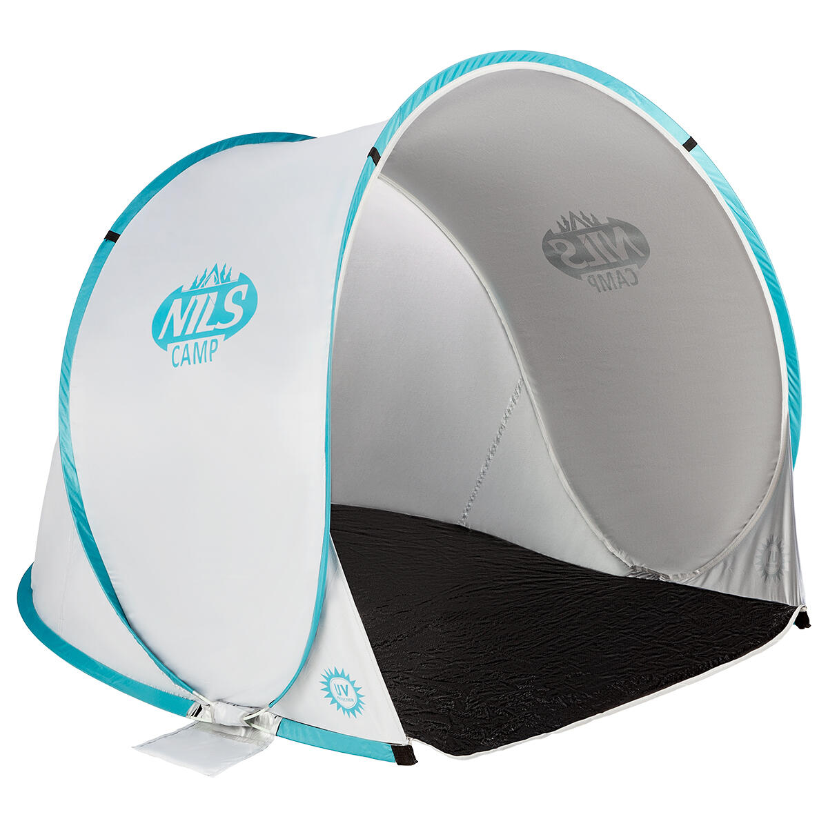 Nils Camp - Tente De Plage Pliante Nils Camp Nc3173 - Tente - Bleu|gris - 2 Places - Decathlon