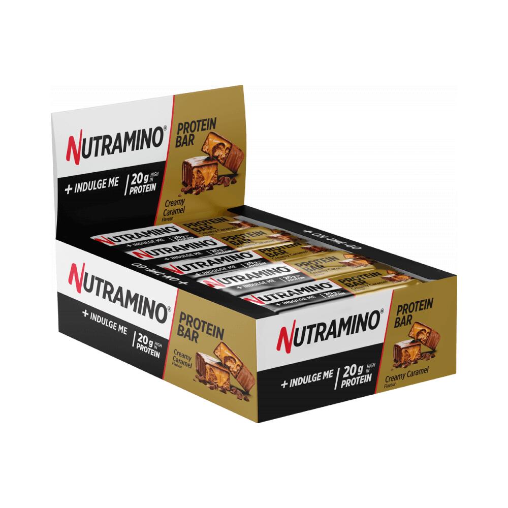 Nutramino - Nutramino Protein Bar (12x55g) Creamy Caramel - Barres - Barres Protéinées - Barre Chocolatée - Decathlon
