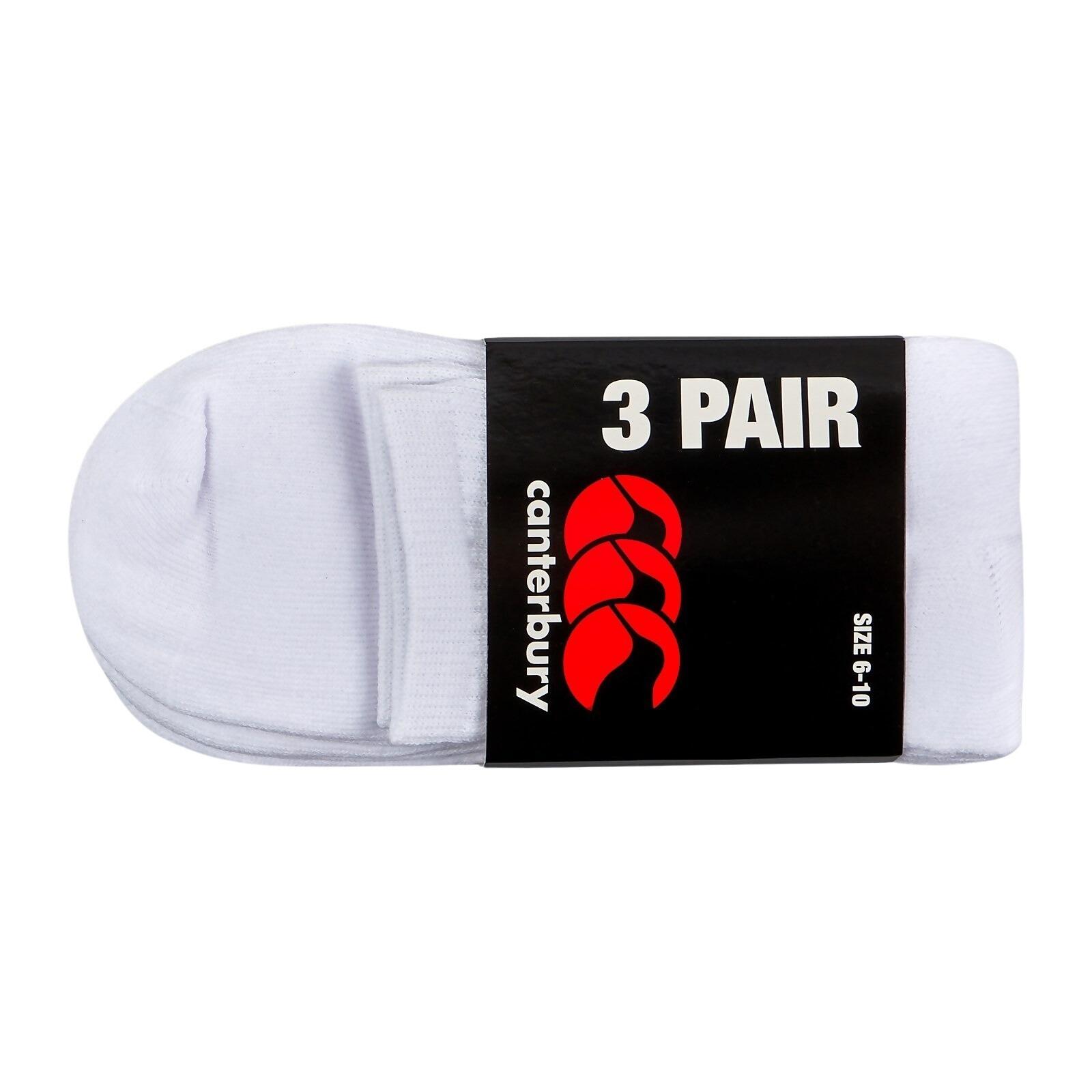 Chaussettes de rugby - Unisexe Adultes Blanc 3/4