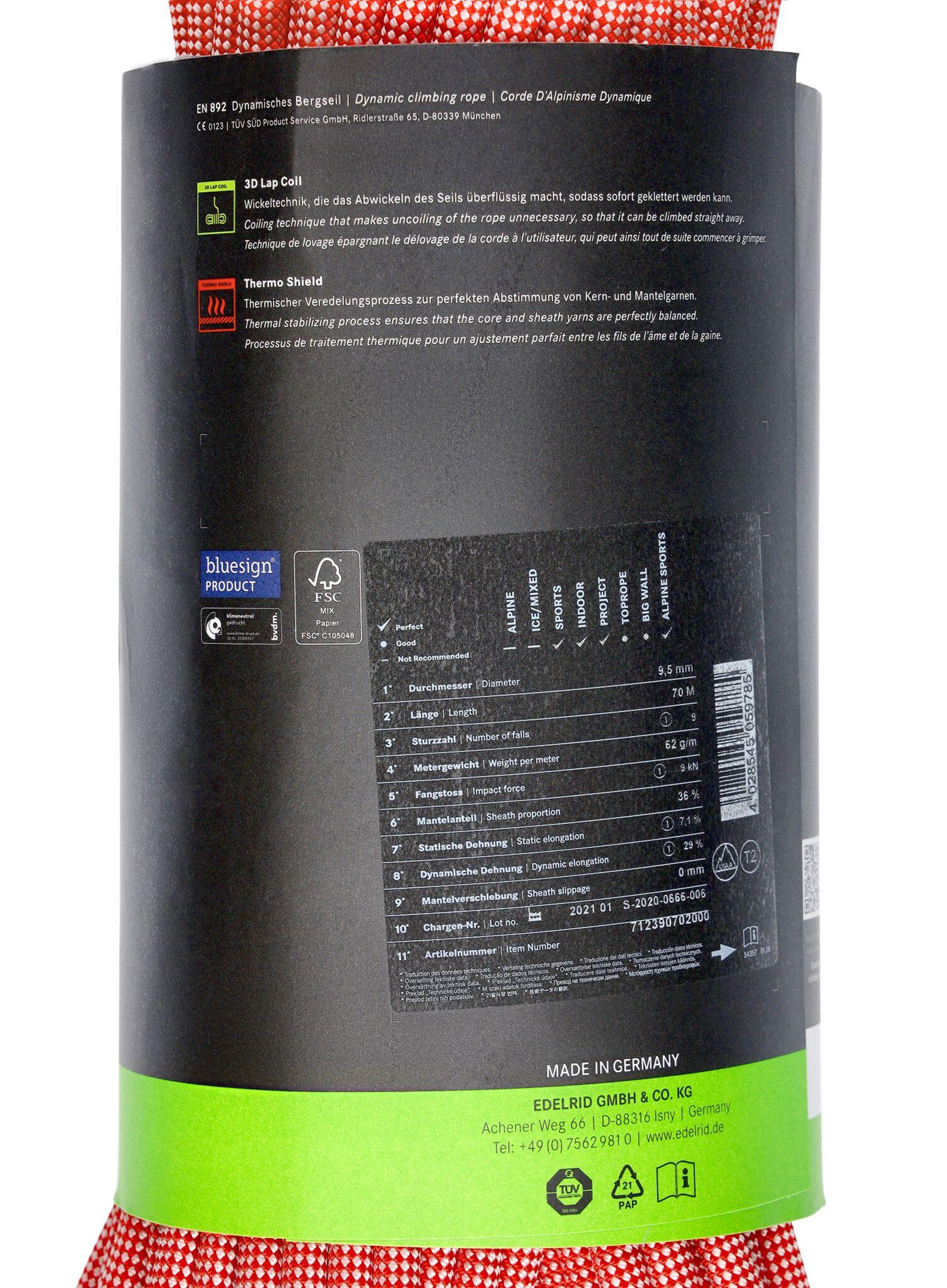Dynamisch touw Edelrid Eagle Lite 9,5 mm 6/7