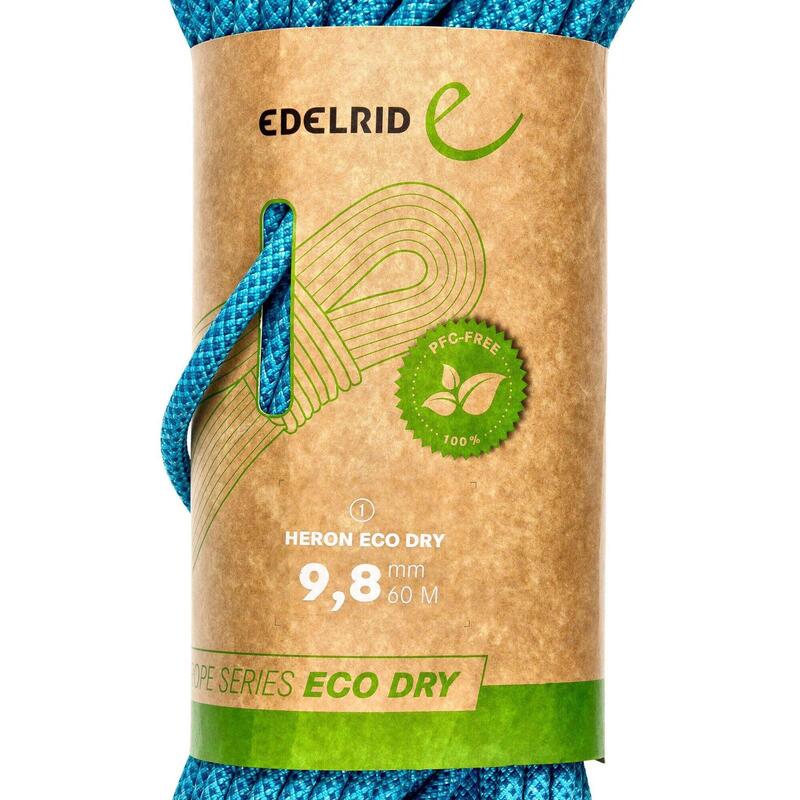 Lina wspinaczkowa dynamiczna Edelrid Heron Eco Dry 9,8 mm 60m ice mint