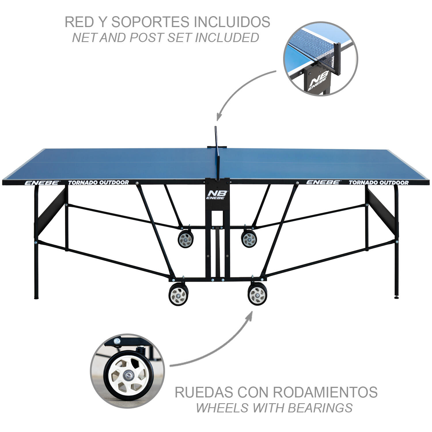Mesa Ping Pong Enebe Tornado Outdoor 2/7