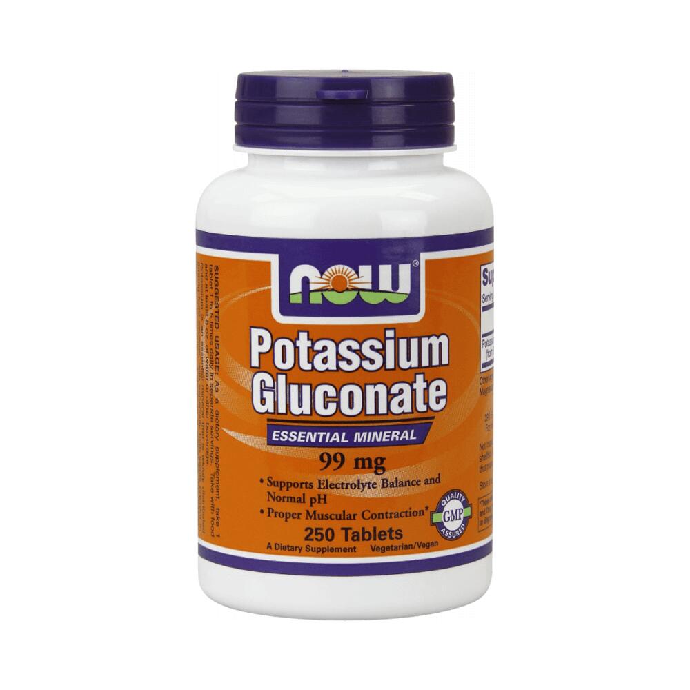 Now Foods - Now Foods Potassium Gluconate 99mg (250) Standard - Sels Minéraux - Decathlon