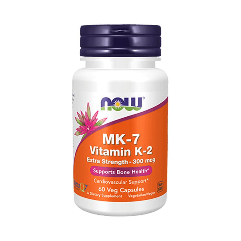 Now Foods - Now Foods Mk-7 Vitamin K-2 Extra Strength 300 Mcg (60 Vcaps) Unflavoured - Vitamines - Decathlon
