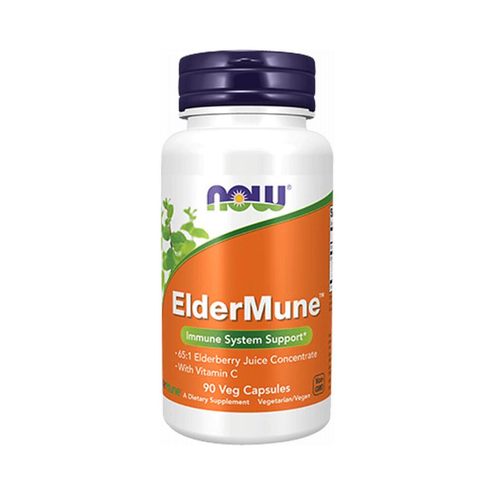 NOW FOODS Now Foods ElderMune (90 vcaps) Unflavoured - Vitaminen, mineralen & gezondheid