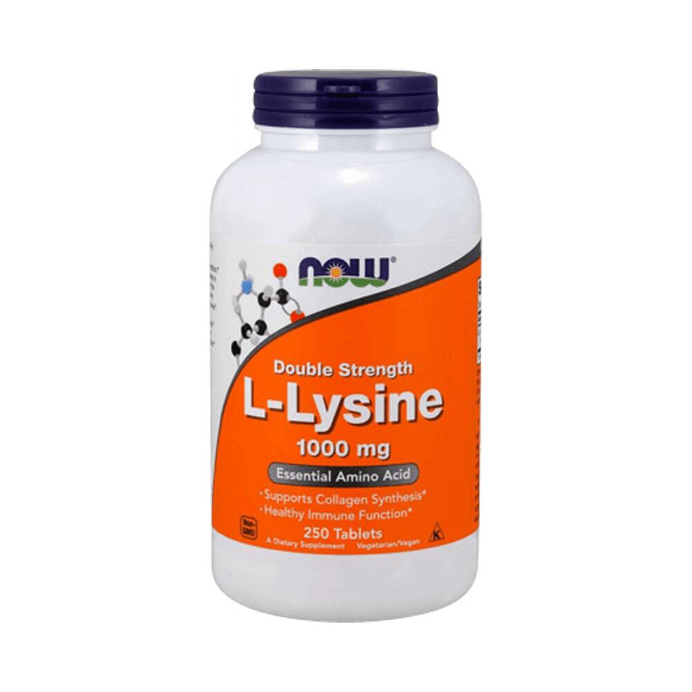 NOW FOODS Now Foods L-Lysine 1000mg (250 Tabs) Unflavored - Aminoacidi