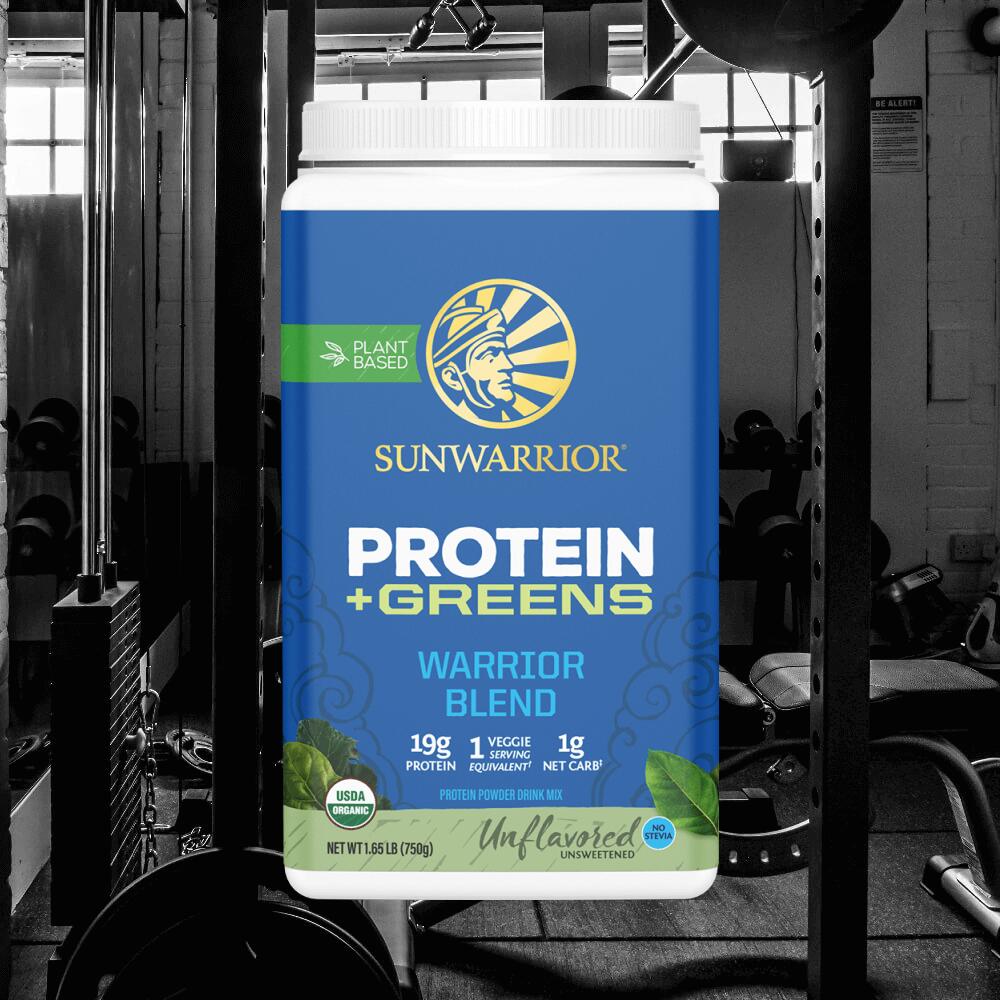 Sunwarrior Warrior Blend + Greens Organic (750g) Unflavoured - Protéines 2/4