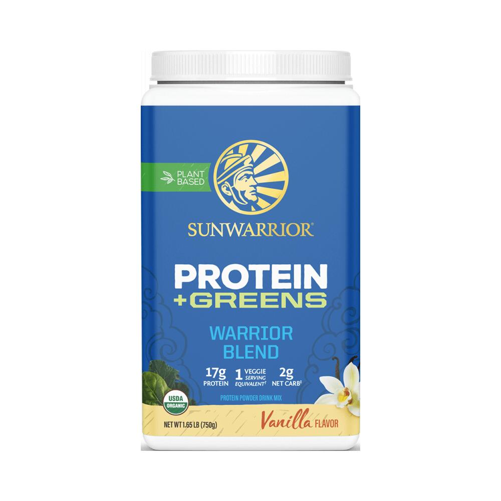 SUNWARRIOR Sunwarrior Warrior Blend + Greens Organic (750g) Vanilla - Proteine