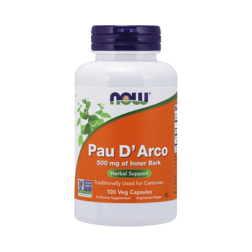 NOW FOODS Now Foods Pau D'arco 500mg (100 Caps) Unflavored - Vitamine, minerali e salute