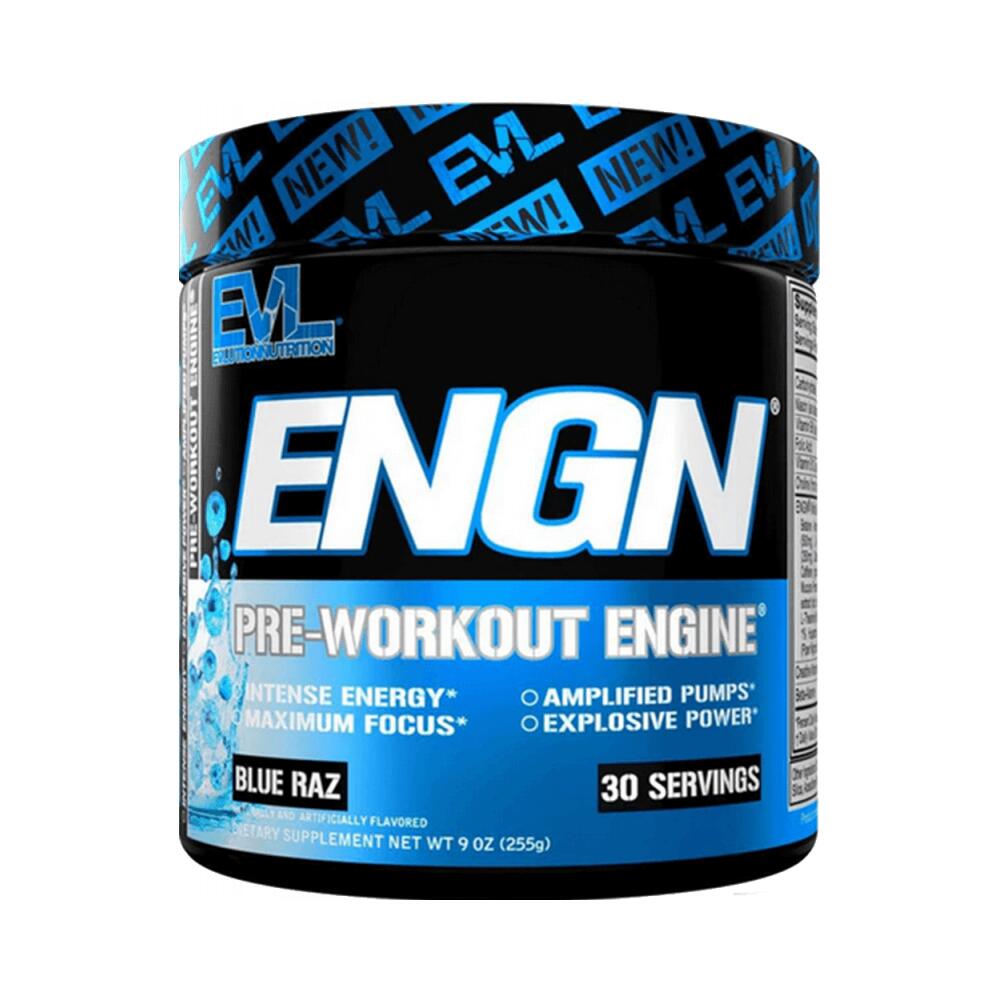 EVL NUTRITION EVL Nutrition ENGN (30 serv) Blue Raz - Pre-Workout - Pre-Workout Booster