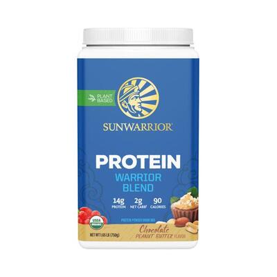Sunwarrior warrior blend organic (375g) unflavoured - eiwitten