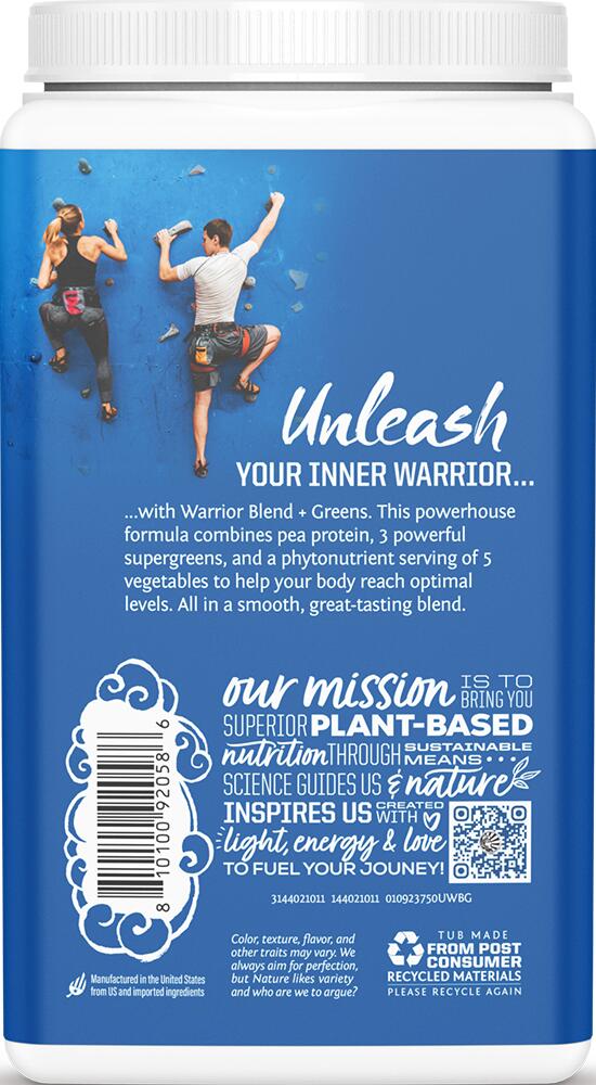 Sunwarrior Warrior Blend + Greens Organic (750g) Unflavoured - Protéines 4/4
