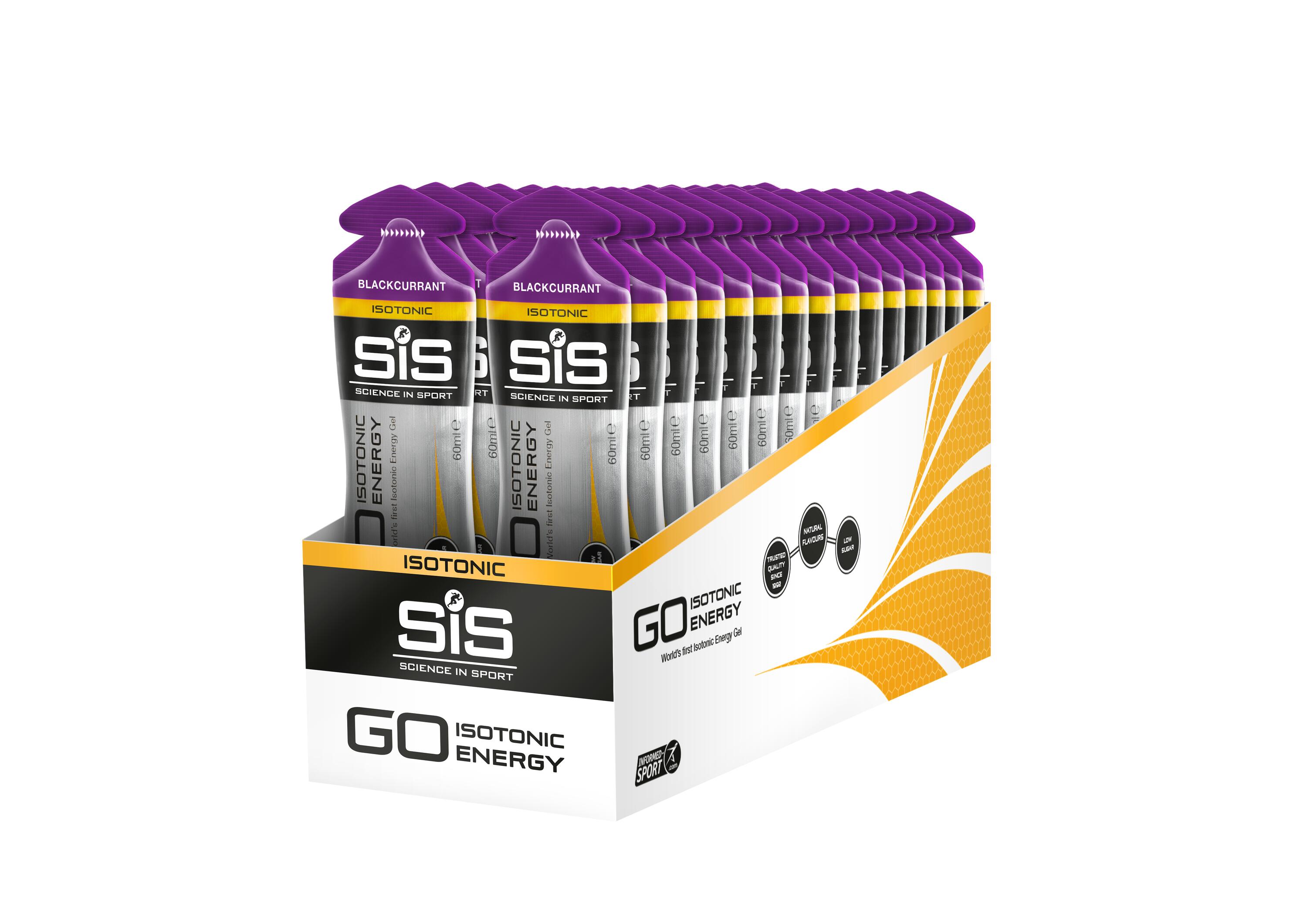 SIS GO Isotonic Energy Gels (30x60ml) Blackcurrant - Energia e resistenza 4/4