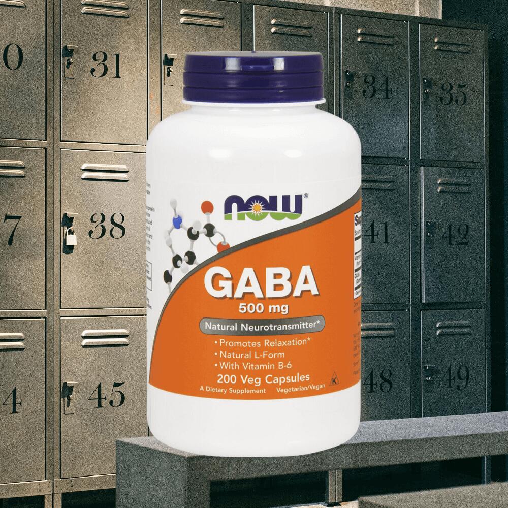 Now Foods Gaba 500mg + B6 (200 vcaps) Standard - Intra- & Post-Workout 2/3