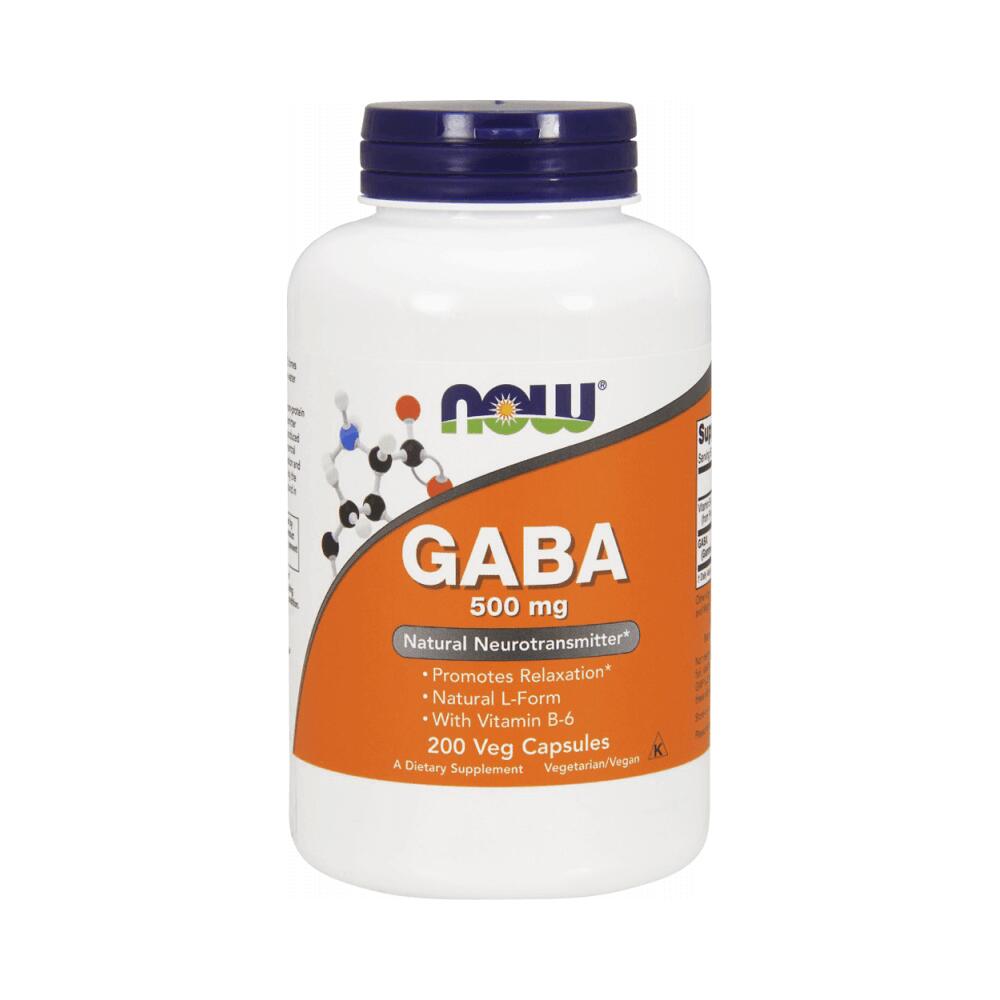 Now Foods Gaba 500mg + B6 (100 vcaps) Standard - Intra- & Post-Workout