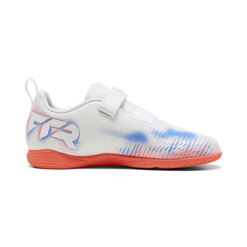 Młodzieżowe halowe buty piłkarskie FUTURE 8 PLAY PUMA White Black Glowing Red